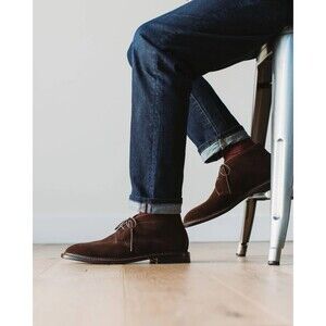 Grant Stone Unlined Suede Chukka Boots Size 12D Brown Brick & Mortar USA